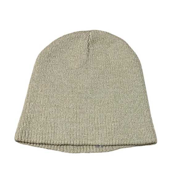 A**holes Live Forever Beanie Hat Beige Knit Cuffed Streetwear Unisex Cap - Picture 2 of 2